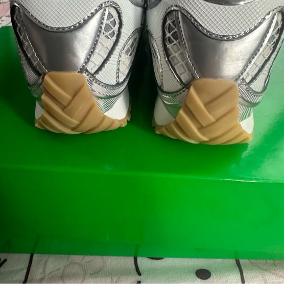 Bottega Veneta Silver Orbit Breathable Mesh Men's Sneakers - Picture 6 of 6